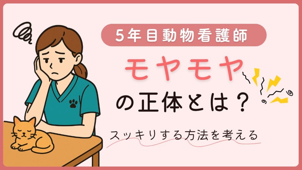 動物看護師5年目が抱えがちなモヤモヤの正体